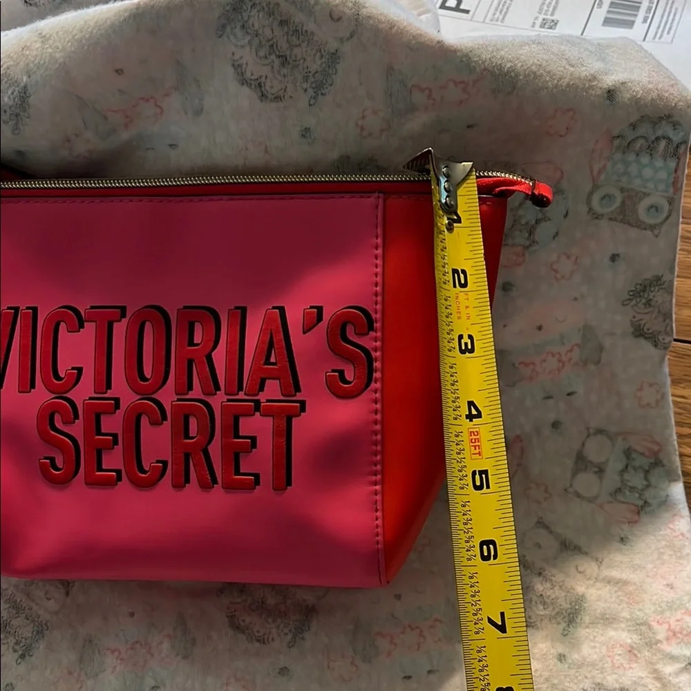 2 Victoria's Secret Cosmetic Bags with Zippered Closure